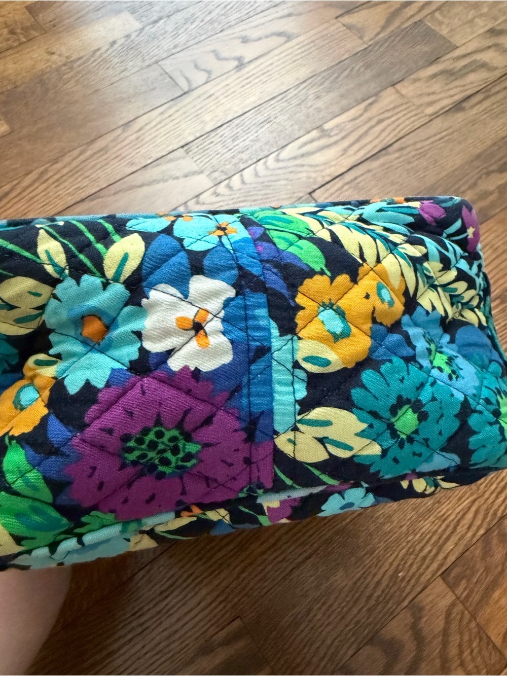 Vera Bradley Midnight Blues Floral Insulated Lunch Cooler Bag Quilted - Picture 4 of 15